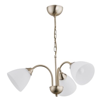 Kronleuchter an Kette ENIGMA 3xE14/10W/230V, bronzefarben