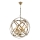 Kronleuchter an Kette IRONBALL 6xE27/40W/230V goldfarben