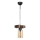 Kronleuchter an Kette JASMIN, 1x E27/40W/230V, braun/beige