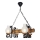 Kronleuchter an Kette RUSTIC 4xE14/40W/230V Buche