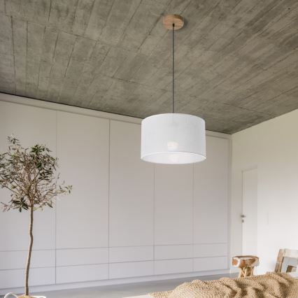 Kronleuchter an Schnur ANTONIO 1xE27/60W/230V Eiche