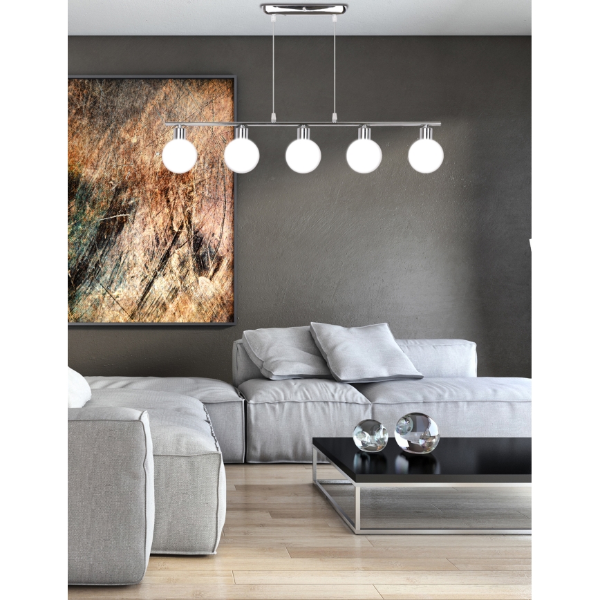 Kronleuchter an Schnur ODEN 5xG9/40W/230V
