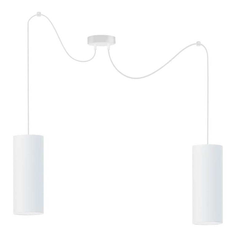 Kronleuchter an Schnur ZIK 2xE27/40W/230V weiß