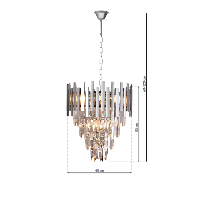Kronleuchter an Kette ASPEN 9xE14/40W/230V