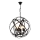 Kronleuchter mit Kette IRONBALL 6xE27/40W/230V schwarz