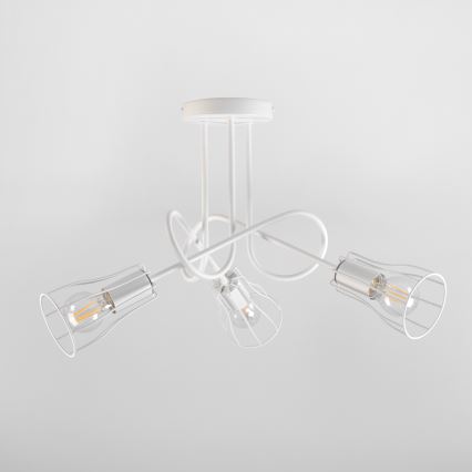 Kronleuchter OXFORD 3xE27/15W/230V weiß