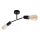 Kronleuchter ROSETTE 2xE27/15W/230V schwarz/gold