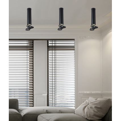 Kronleuchter TUBA 1xGU10/50W/230V schwarz