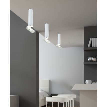 Kronleuchter TUBA 1xGU10/50W/230V weiß