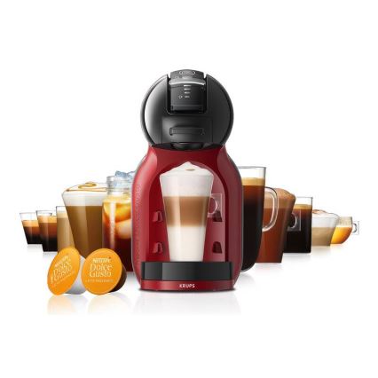 Krups - Kapselkaffeemaschine NESCAFÉ DOLCE GUSTO MINI ME 1500W/230V rot/schwarz