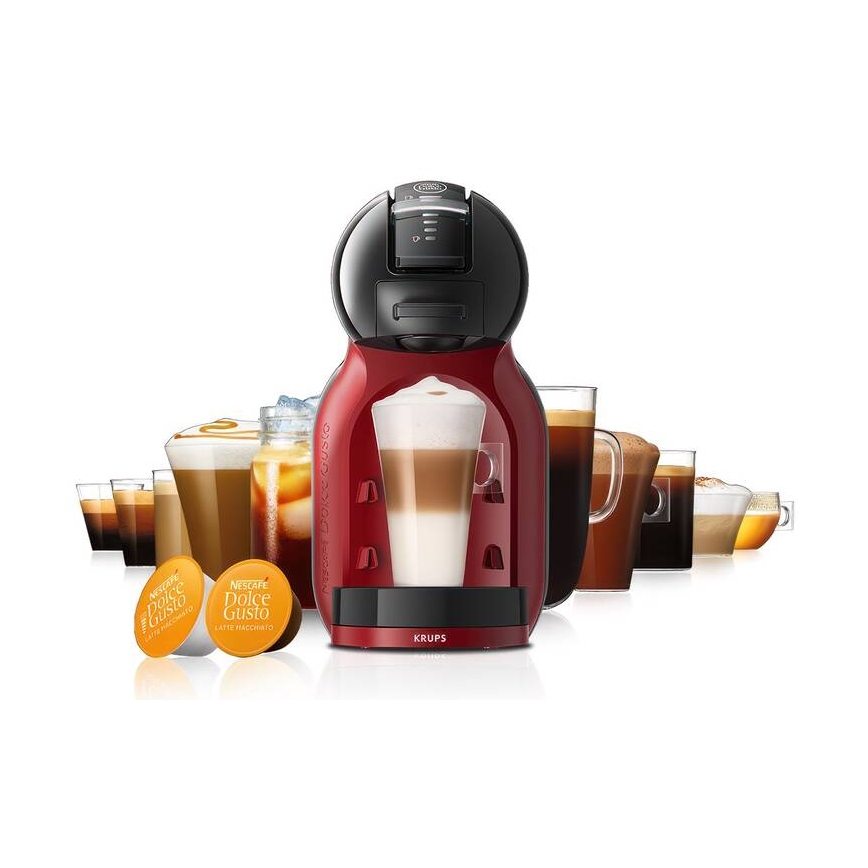 Krups - Kapselkaffeemaschine NESCAFÉ DOLCE GUSTO MINI ME 1500W/230V rot/schwarz