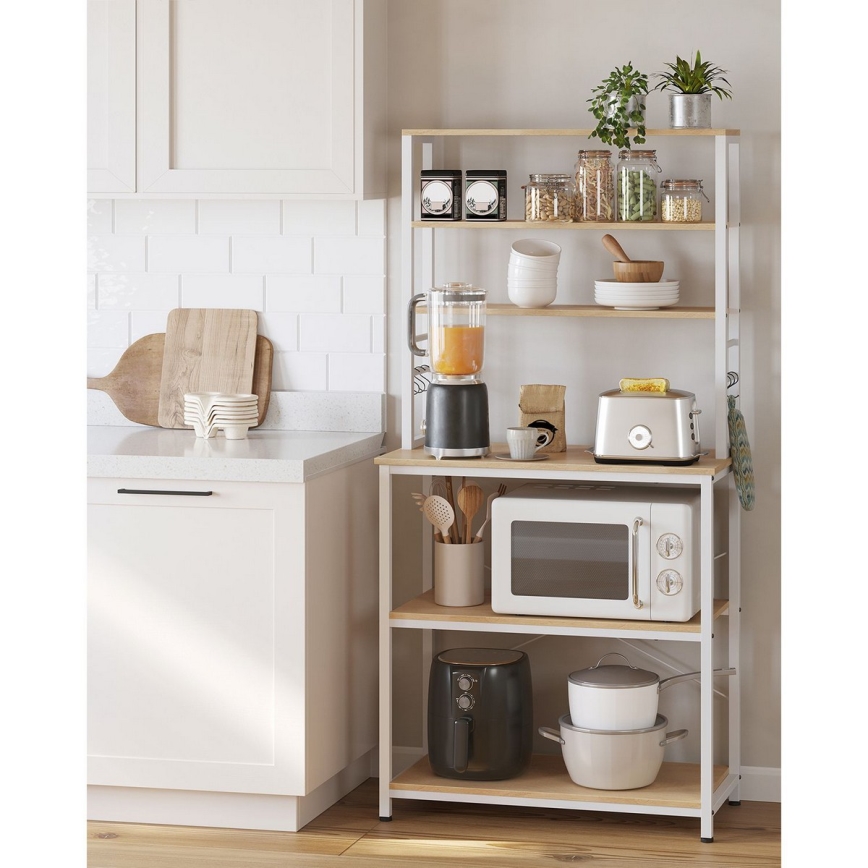 Küchenregal MARGE braun/weiß
