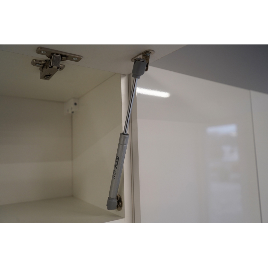 Küchenzeile CELESTE 240 cm Hochglanzweiß