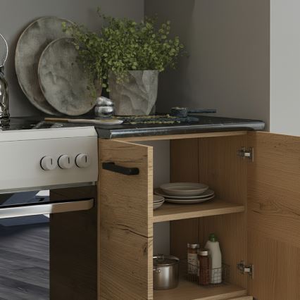 Küchenzeile ROSALIA 240 cm, Craft-Eiche