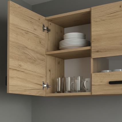 Küchenzeile ROSALIA 240 cm, Craft-Eiche