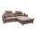 L-förmiges Klapp-Ecksofa mit Stauraum HORTA rechts rosa