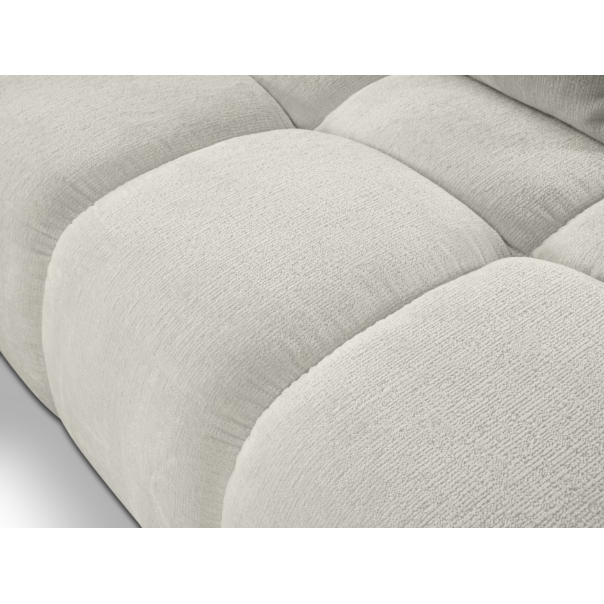 L-förmiges, klappbares Eck-Polstersofa mit Stauraum ALMADA links beige