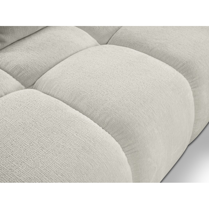 L-förmiges, klappbares Eck-Polstersofa mit Stauraum ALMADA rechts beige