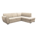 L-förmiges, klappbares Eck-Polstersofa SERPA rechts beige