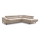L-förmiges, klappbares Ecksofa mit Stauraum BRESCIA rechts beige