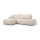L-förmiges, klappbares Ecksofa mit Stauraum DESIO links beige