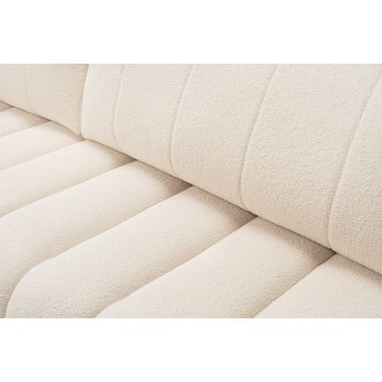 L-förmiges, klappbares Ecksofa mit Stauraum DESIO links beige