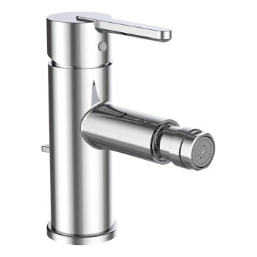 LAUFEN H3410810041141 - Bidetarmatur + Ablauf mit Überlauf LUA glänzendes Chrom