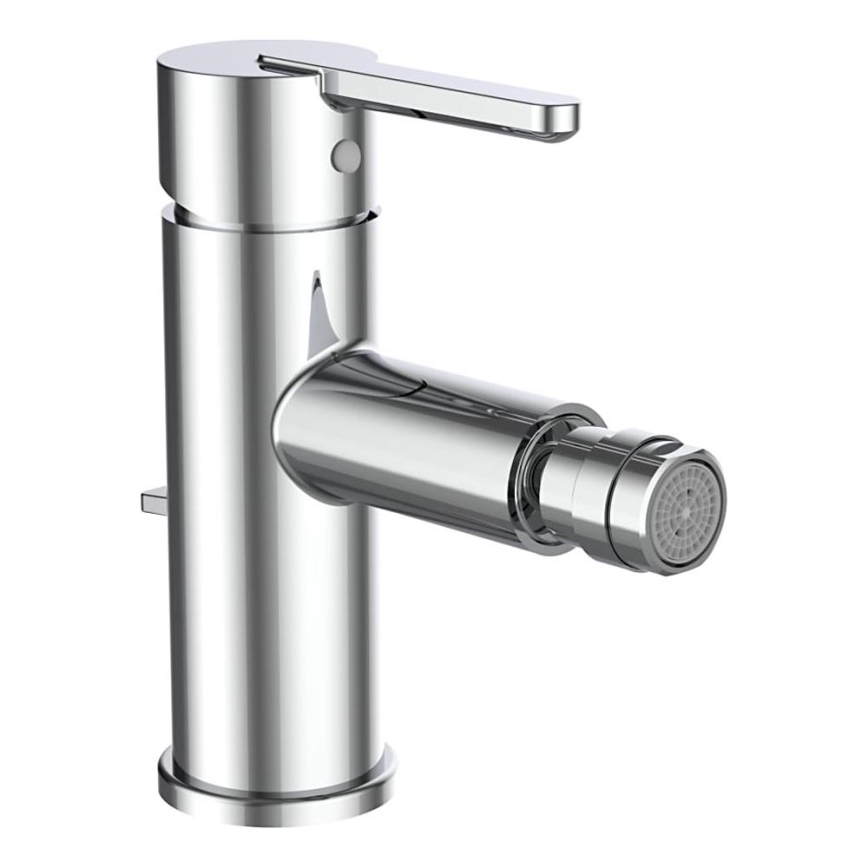 LAUFEN H3410810041141 - Bidetarmatur + Ablauf mit Überlauf LUA glänzendes Chrom