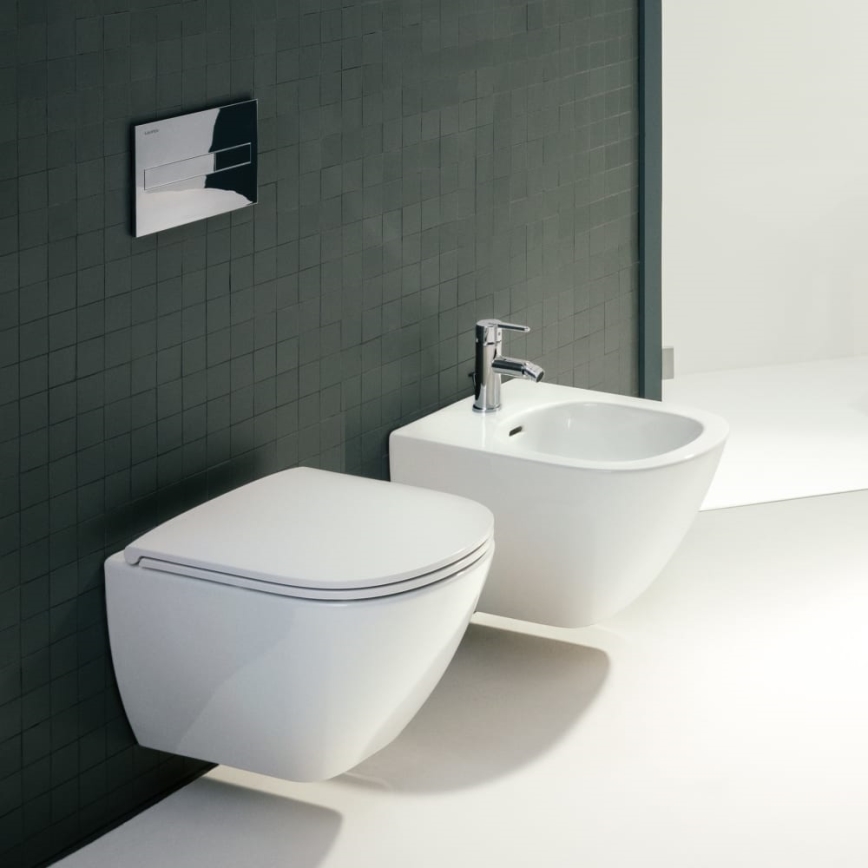 LAUFEN H8300810003021 - Wandhängendes Bidet LUA, Keramik/Weiß