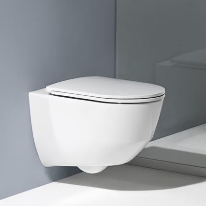 LAUFEN H8669570000001 - Wandhängendes WC PRO Keramik/weiß + WC-Sitz SoftClose PRO Duroplast/weiß