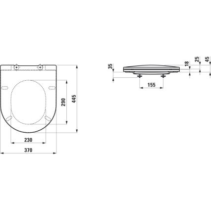 LAUFEN H8989660000001 - WC-Sitz SoftClose PRO Duroplast/Weiß