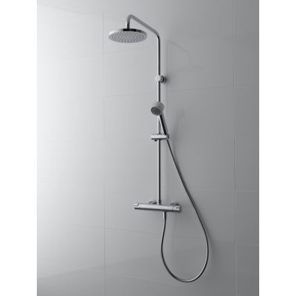 LAUFEN HF500957100600 - Dusch-Set mit Thermostatarmatur CITYPRO glänzendes Chrom