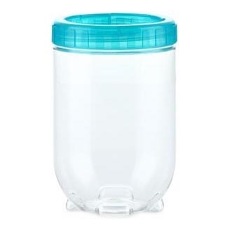 Lebensmittelbehälter INTERLOCK 0,7 l türkis/klar