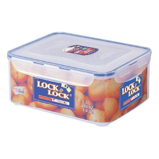 Lebensmittelbehälter LOCK 5,5 l blau/klar