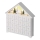 LED-Adventskalender 8xLED/2xAA weiß