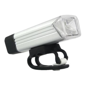 LED Akku-Fahrradleuchte LED/5W/3,7V IPX4 1200 mAh silber