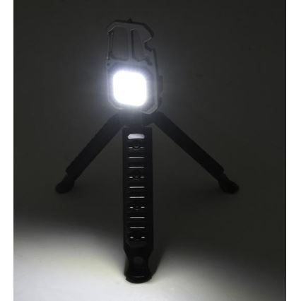 LED wiederaufladbare multifunktionale Taschenlampe mit Ständer LED/USB-C 400 mAh