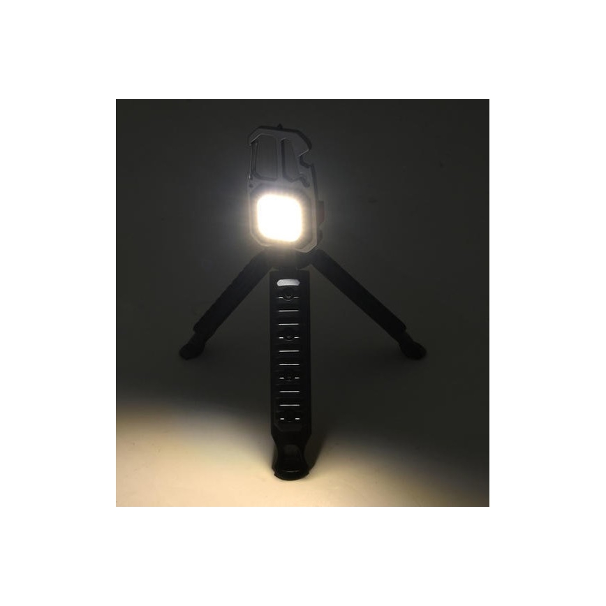 LED wiederaufladbare multifunktionale Taschenlampe mit Ständer LED/USB-C 400 mAh