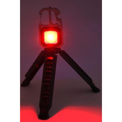 LED wiederaufladbare multifunktionale Taschenlampe mit Ständer LED/USB-C 400 mAh