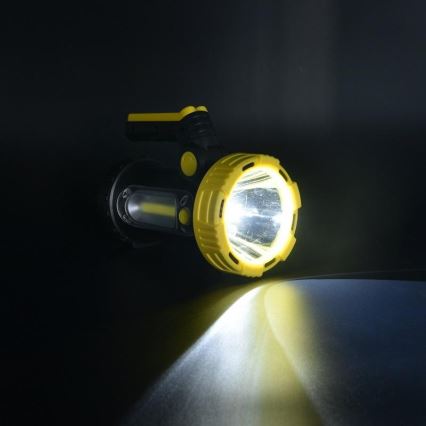 LED Wiederaufladbare Taschenlampe LED/5W/4000mAh + LED/3W