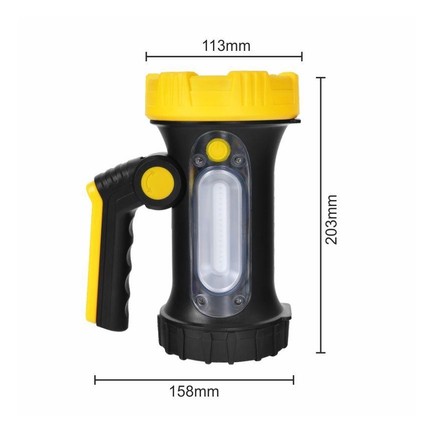 LED Wiederaufladbare Taschenlampe LED/5W/4000mAh + LED/3W