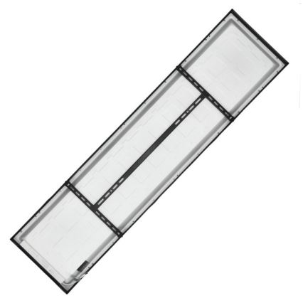 LED-Anbaupanel BRISBANE LED/36W/230V 4000K 29,5x119 cm schwarz