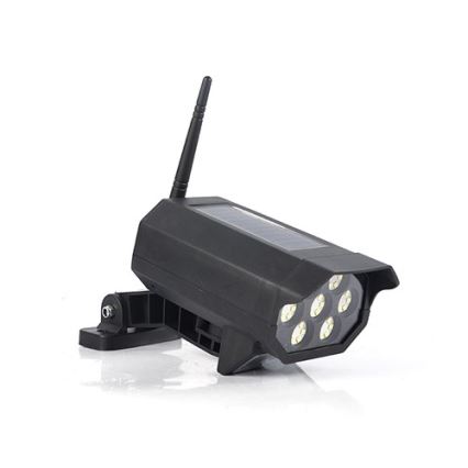 LED-Attrappe einer Sicherheitskamera mit Sensor und Solarpanel LED/5W/5,5V 800 mAh IP65 + Fernbedienung