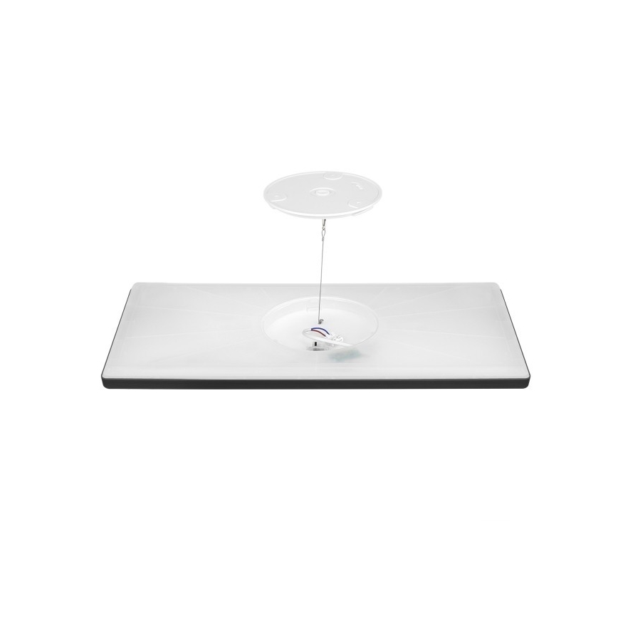 LED Aufbaupanel NIVERA LED/32W/230V IP54 3000/4000/6000K 29,5x59,5 cm schwarz
