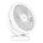 LED Aufladbarer Tischventilator mit LED-Beleuchtung LED/3W/5V USB 2400 mAh Weiß