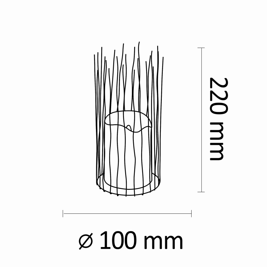 LED Außen-Dekorationsleuchte NYBORG LED/2xAA 22 cm IP44 warmweiß