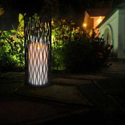 LED Außen-Dekorationsleuchte NYBORG LED/2xAA 35 cm IP44 warmweiß