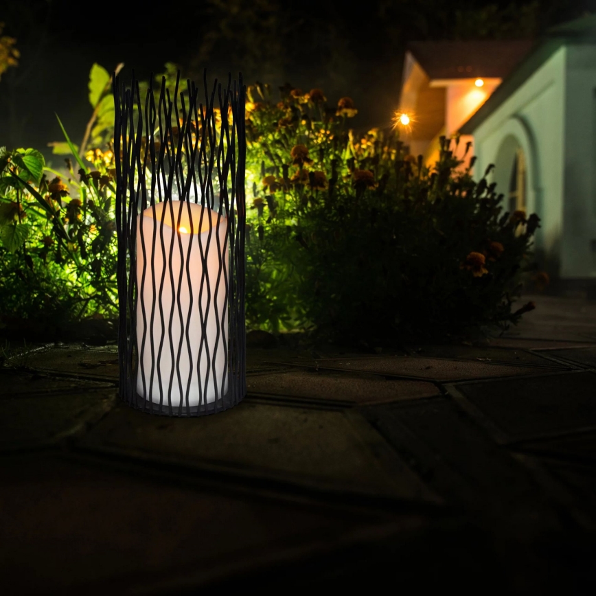 LED Außen-Dekorationsleuchte NYBORG LED/2xAA 35 cm IP44 warmweiß