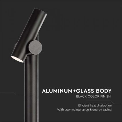 LED Außen-Flexlampe LED/4W/230V 4000K IP44 100 cm schwarz