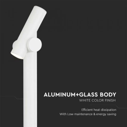LED Außenflexlampe LED/4W/230V 4000K IP44 100 cm Weiß